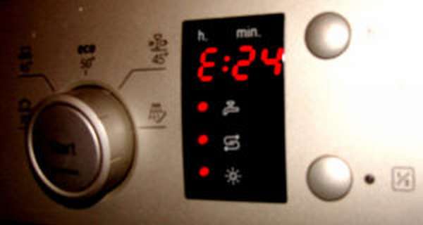 Ошибка Е24 в посудомоечной машине Bosch
