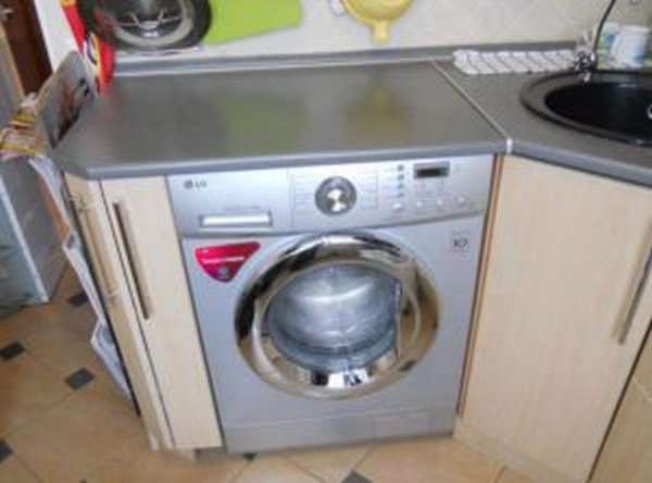 Lg стиральная машина под столешницу на кухне