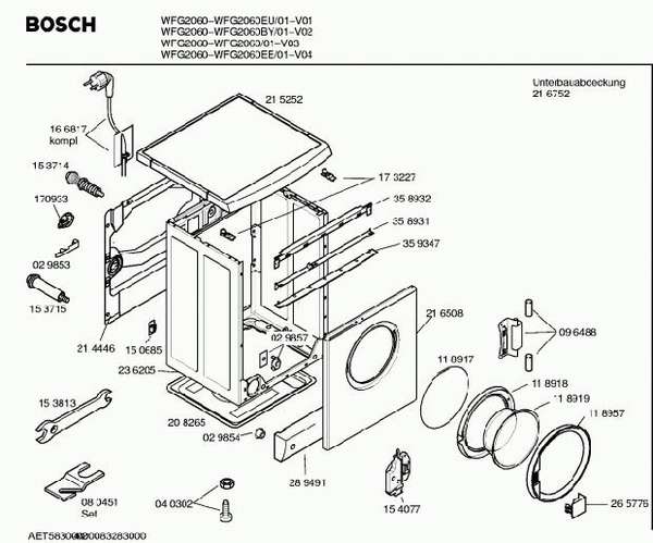 разборка стиральной машины Bosch