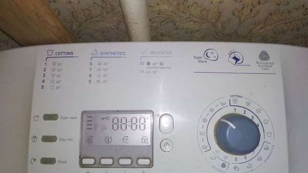 Расшифровка режимов на стиральной машине Аристон