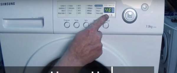 Ошибка 4e в стиральной машине Samsung