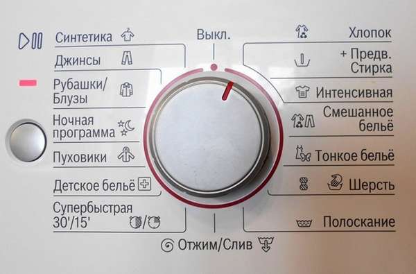 обозначения режимов стиральных машин Bosch