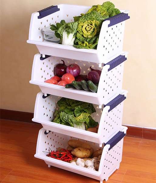 Хранение скоропортящихся овощей на кухне