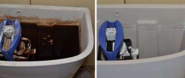 Отмыть кафель в ванной от водного камня